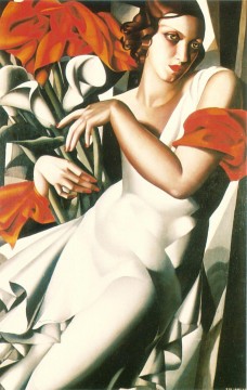  Tamara Lienzo - retrato de ira p 1930 contemporánea Tamara de Lempicka